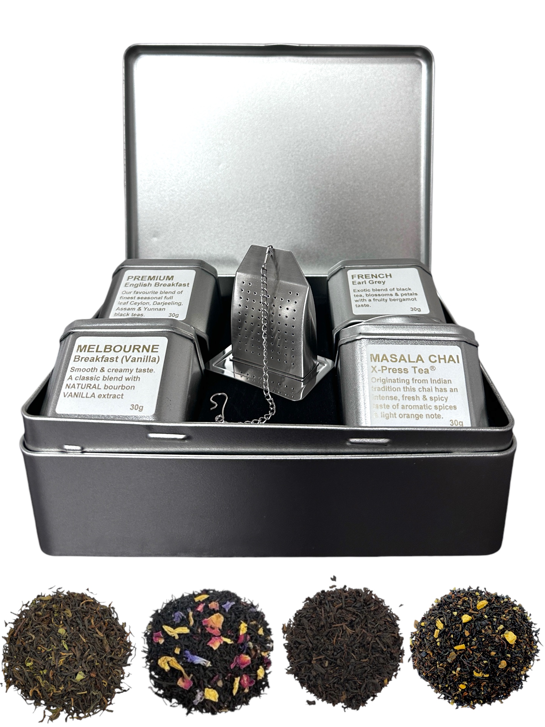 Gift Tea Caddy Filled w Loose Leaf Tea